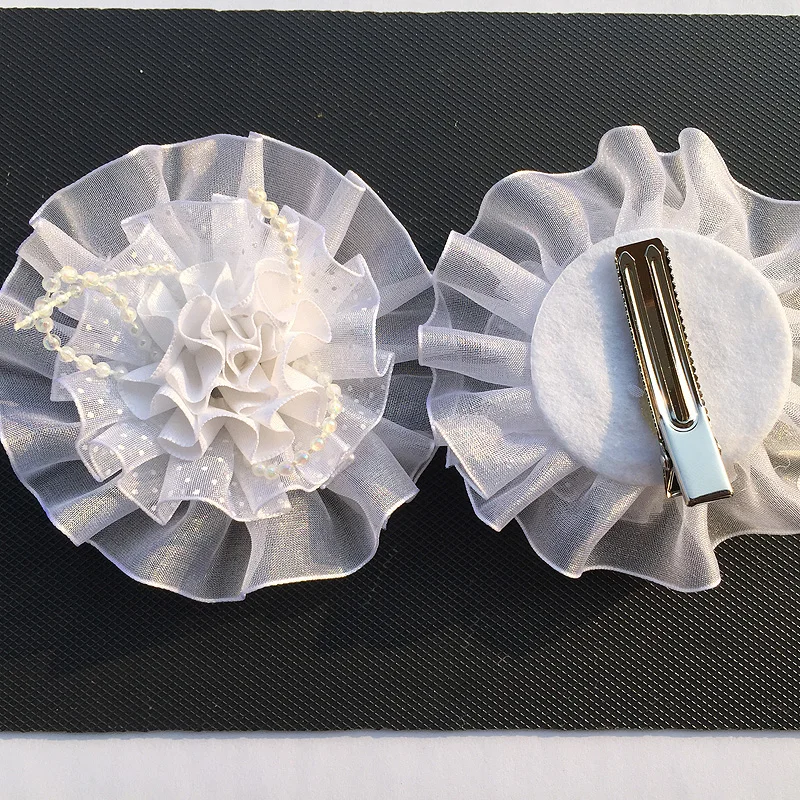 2 шт. новые модные заколки для волос девочек Женский Детский большой белый бант с