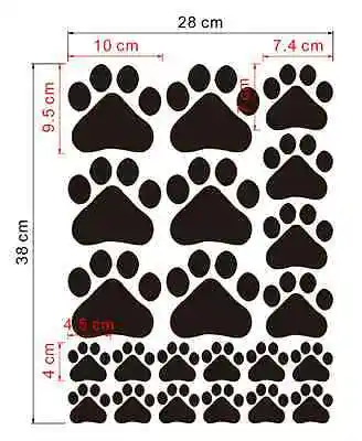 Черная собака Лапа печать двери окна наклейки на стену цитаты наклейка стикер