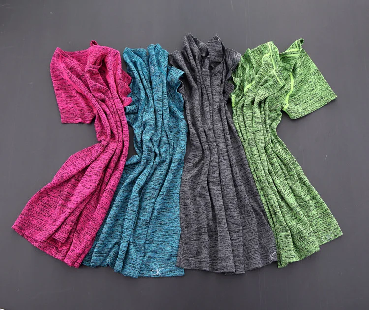 Женская футболка с коротким рукавом гигроскопичная быстрая сушка для фитнеса