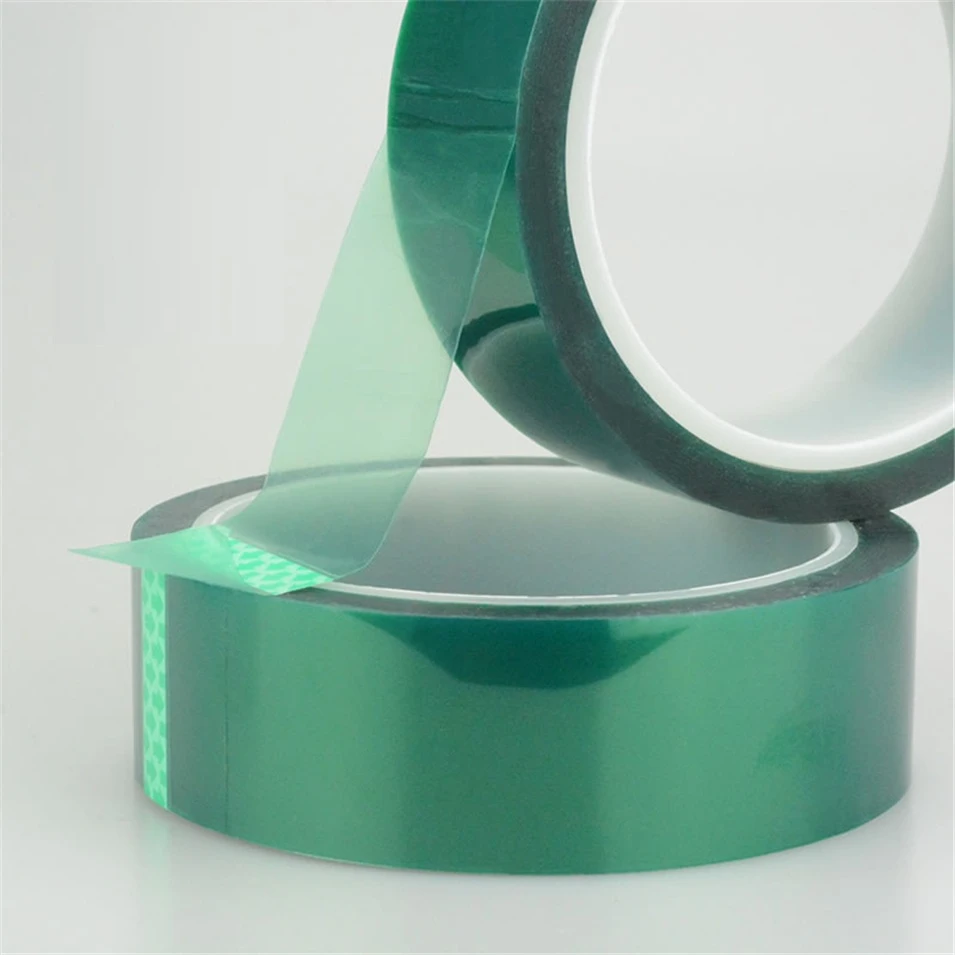 

66 Meters x Thickness 0.06mm High Temperature Green PET Tape PCB Masking Tape 5mm/10mm/12mm/15mm/20mm/25mm/30mm/50mm/100mm/400mm