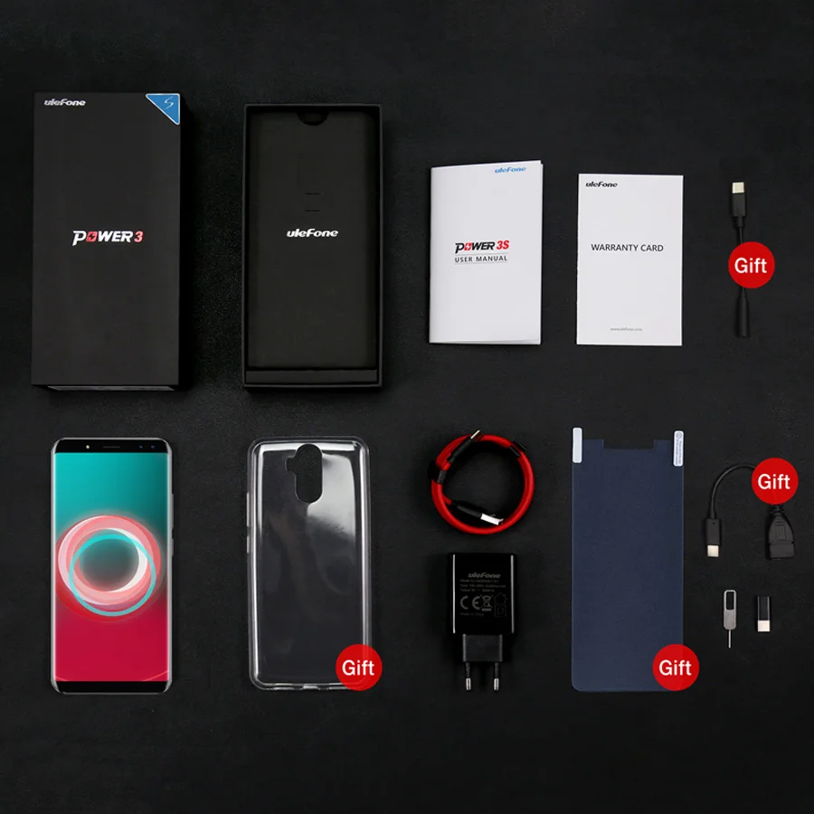 Ulefone power 3S Face ID 6 0 &quot18:9 дисплей 6350 мАч мобильный телефон MTK6763 Восьмиядерный 4 Гб ram 64