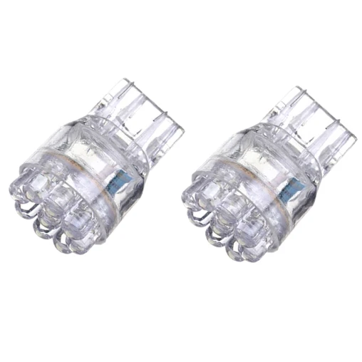 

2X White T20 7443 7440 9 LEDS Brake Turn Signal Rear Lights Bulbs Lamps DC 12V