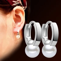 nehzy 925 sterling silver jewelry woman high quality pearl earrings female models of high end simple temperament ear ornament