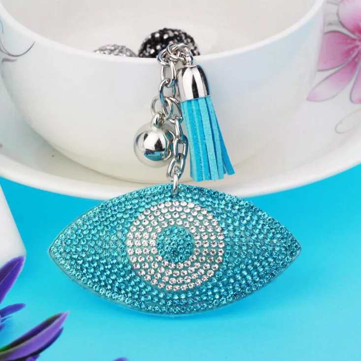Брелок для ключей от сглаза Женский 6 цветов|keyring keychain|keychain womenkey chain rhinestone |