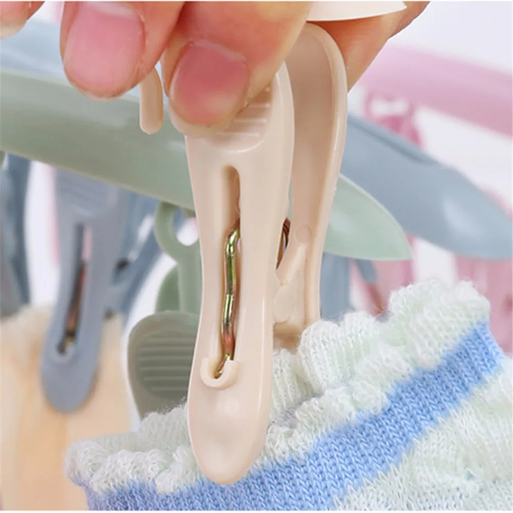 8 зажимов пластиковые крючки нижнее белье носки сушилка для бюстгальтеров