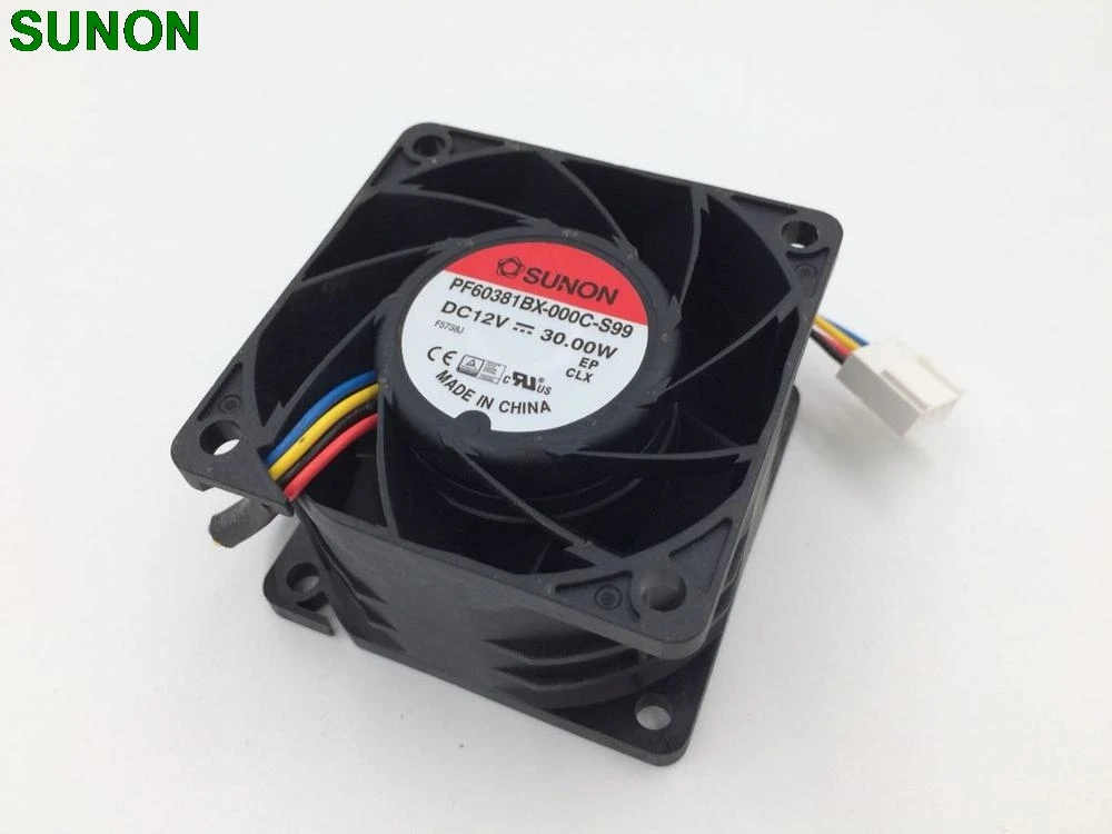Вентилятор охлаждения Sunon PF60381BX 000C S99 60*60*38 мм 12 В 30 Вт|cooling fan|cooling fan 12vcooler |