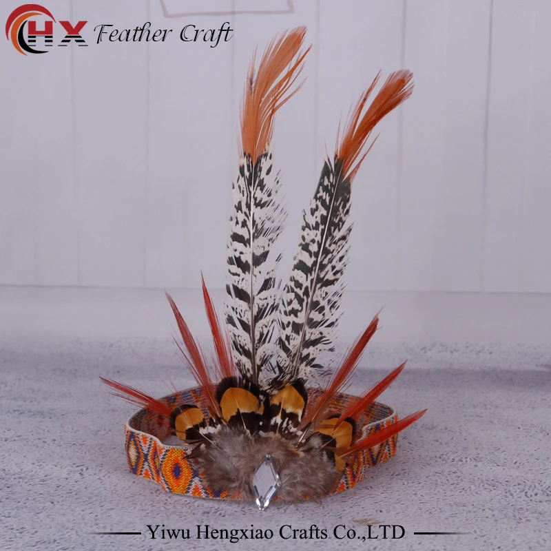 Женская повязка на голову с перьями в богемном стиле|festival feather|feathers for headdressesheaddress