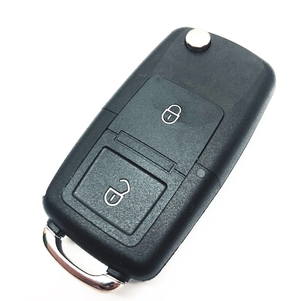 

2 3 Button Folding Remote Case Fob For VW Passat B5 Polo Golf Touran Bora Ibiza Leon Octavia Fabia Replacement Flip Key Shell