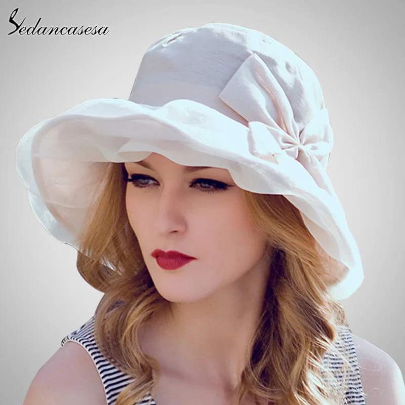 Летняя женская тканевая шапка с цветами однотонные широкие шляпы Женская