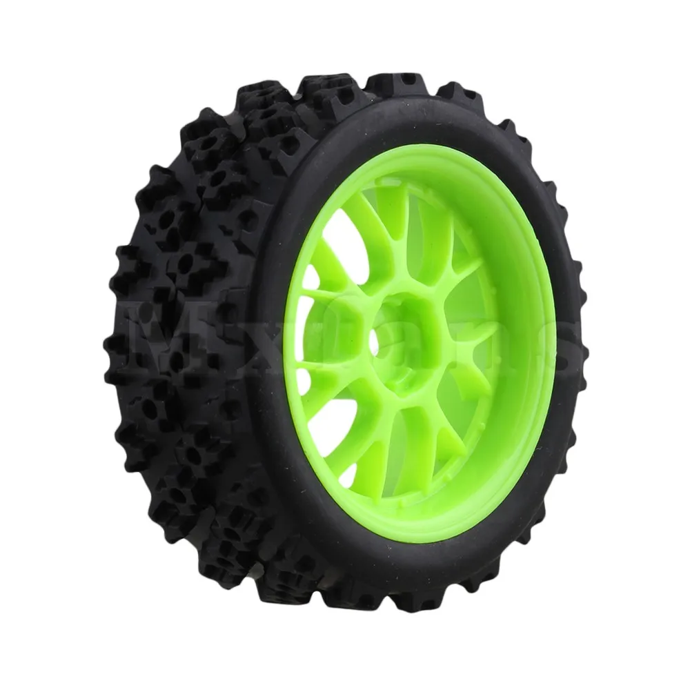 Mxfans 4 x RC 1:10 на дороге автомобиль зеленый пластиковый Y образный обод колеса +
