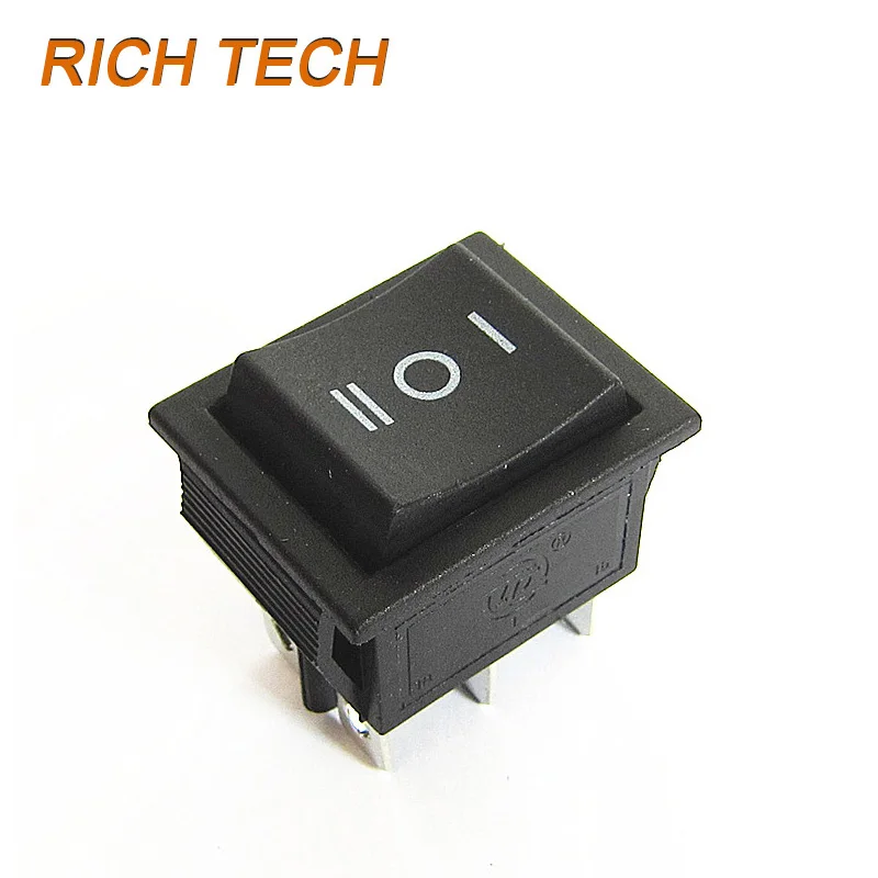 1PCS 2 Way Self Reset Toggle Switch 2/3 Positions Copper 6 Feet Power Boat Rocker Panel 31x25mm KCD4 16A 250V ~20A 125V | Обустройство