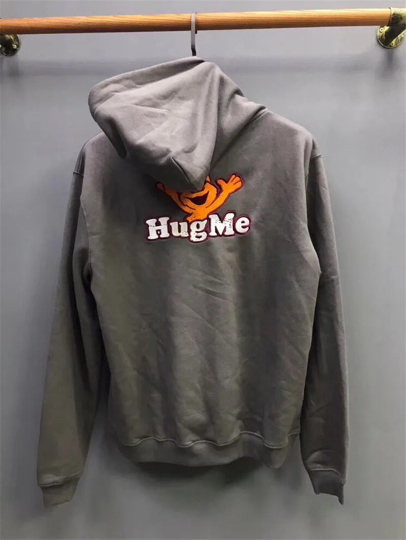 1 Vete для мужчин ts Hug Me Толстовка с вышивкой логотипа для мужчин и женщин 1:1 высокого качества Новое поступление пуловер Мода Vete для мужчин ts толстовки - Цвет: 1