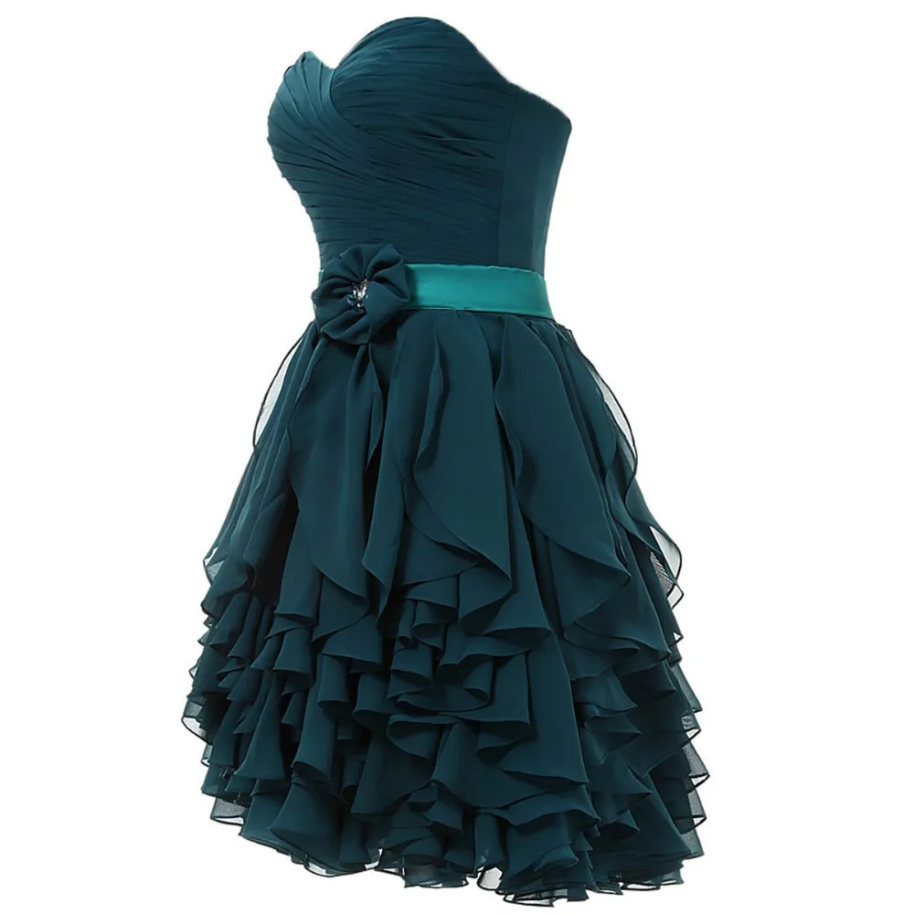 Babalet короткие шифон драпированные цветы пояса пром платья|flower dress girl|flower fakeflower silk |