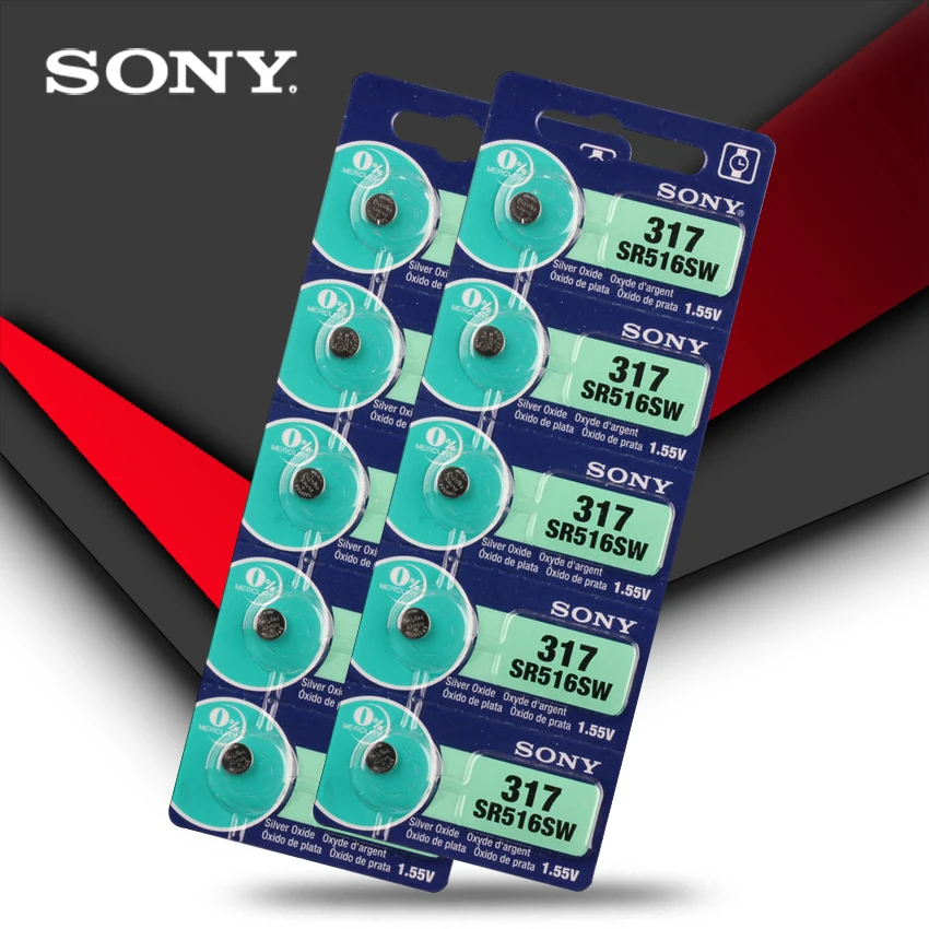 1 шт. Новинка sony 317 SR516SW SR516 1,55 в оксид серебра кнопка ячейка монета батарея большой емкости калькулятор автомобильный пульт дистанционного управления