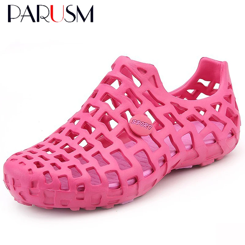 Сандалии женские пляжные с перфорацией дышащие шлепанцы для воды пляжная обувь