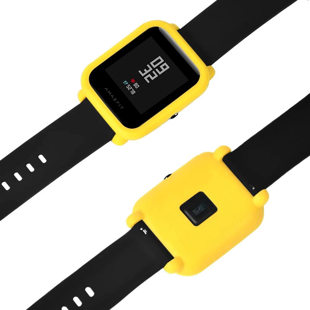 Цветной защитный силиконовый мягкий чехол FIFATA для Huami Amazfit Bip Youth Watch камуфляжный