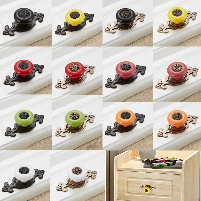 Дверная ручка керамическая из цинкового сплава шкаф шкафы ящики мебельные ручки