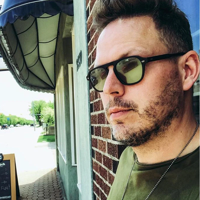 Солнцезащитные очки в круглой оправе для мужчин и женщин винтажные аксессуары от