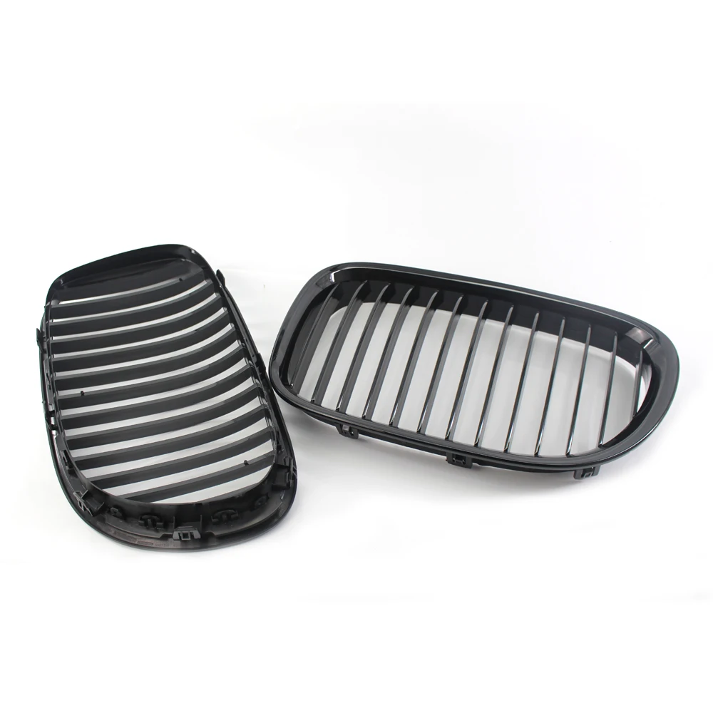 Глянцевая черная передняя носочная решетка для BMW F01 F02 7 SERIES 730d 740i 750i 2009 15|Гоночные