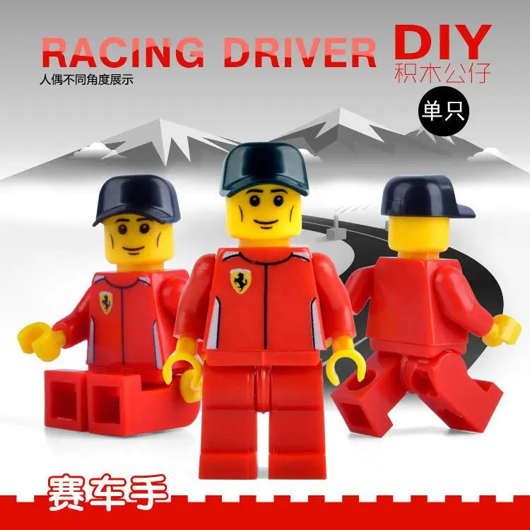 Одной продажи автогонщик SUPER HEROES Звездные войны DIY minifig фигурки героев собрать