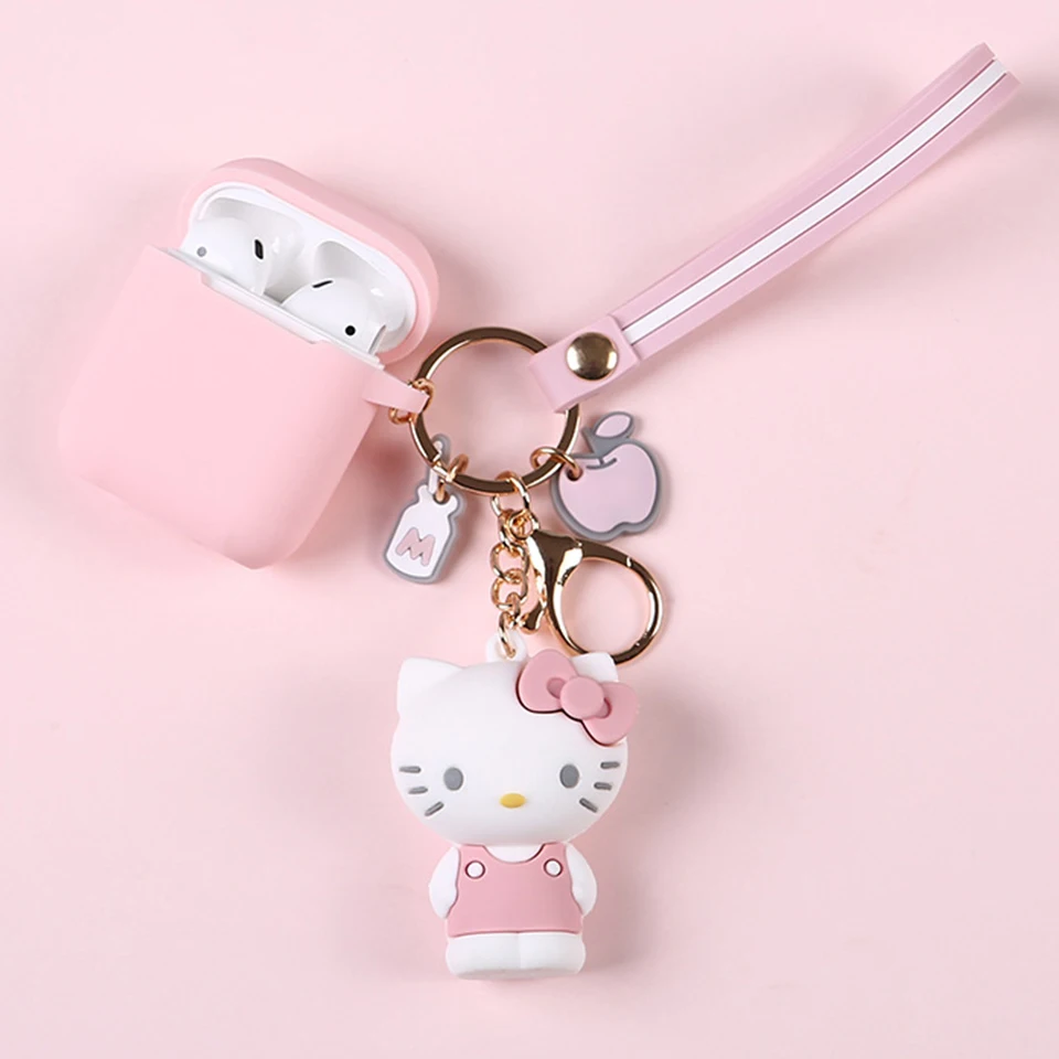 Милый мультяшный силиконовый чехол для Apple Airpods, чехол, аксессуары, Bluetooth наушники, защитный чехол, декоративная коробка