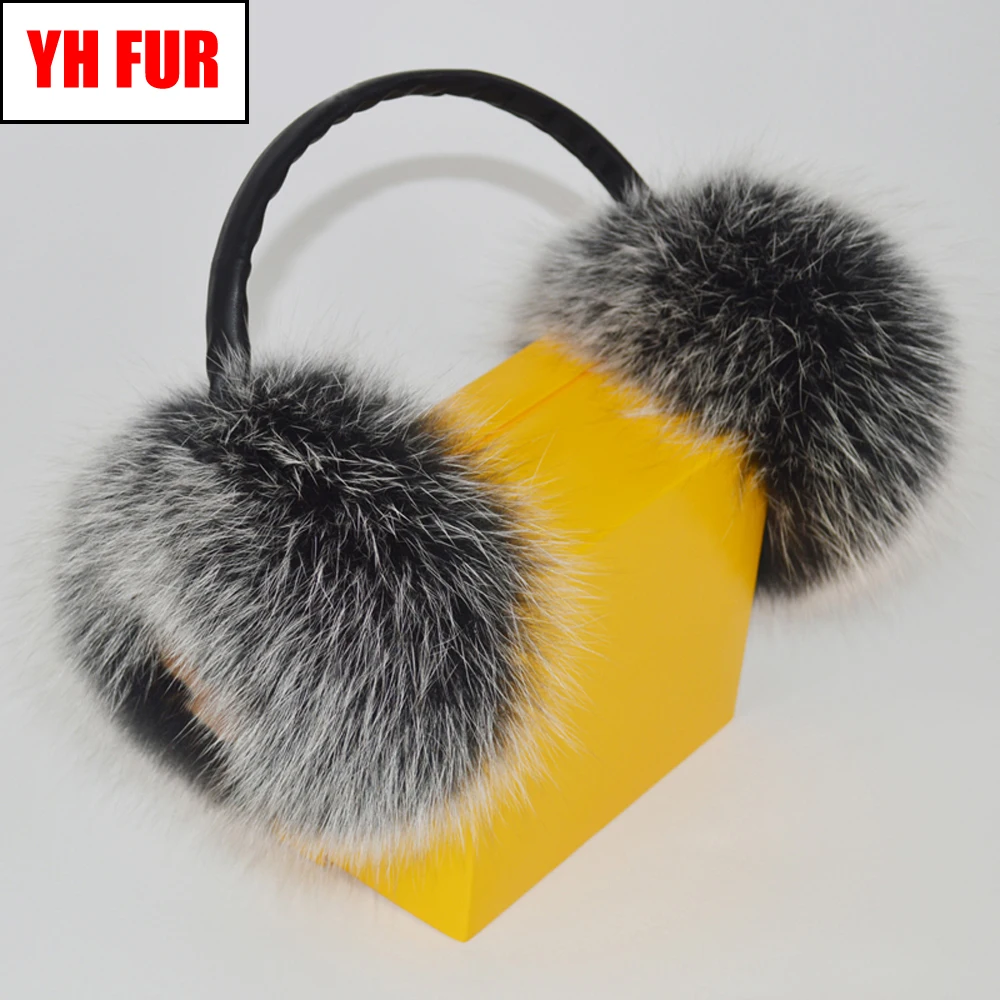 Новинка 2020 стильные зимние женские теплые пушистые наушники из натурального