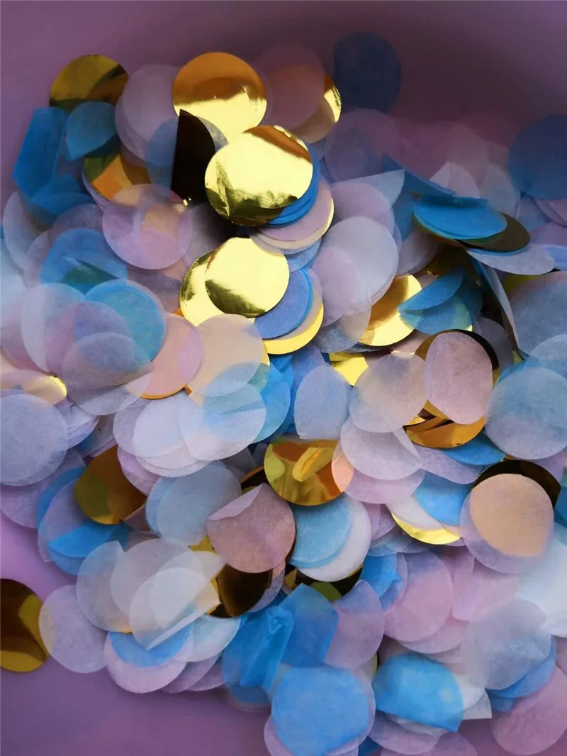 2.5cm paper mix 1 пакет 15 г Круглый разбрызгивает конфетти из фольги розовое золото серебро розовое конфетти Событие Свадьба День Рождения Вечеринка стол прозрачный шар Декор - Цвет: 2.5cm paper mix