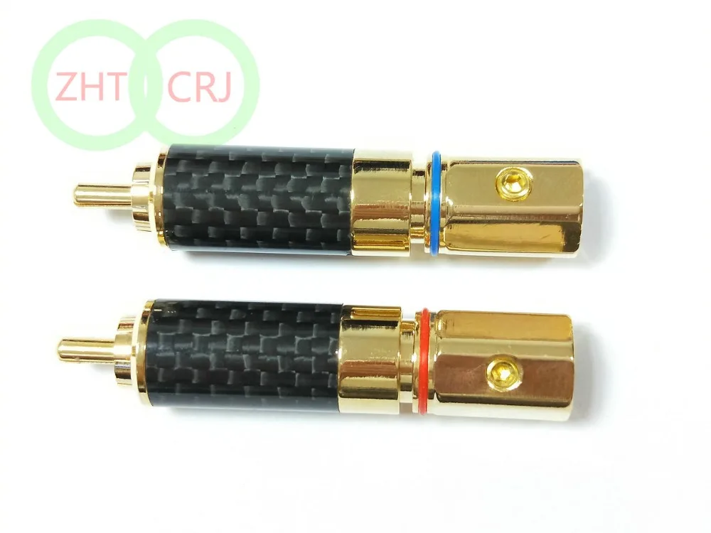 100 шт. Медный позолоченный разъем RCA аудиофильный штекер припой сделай