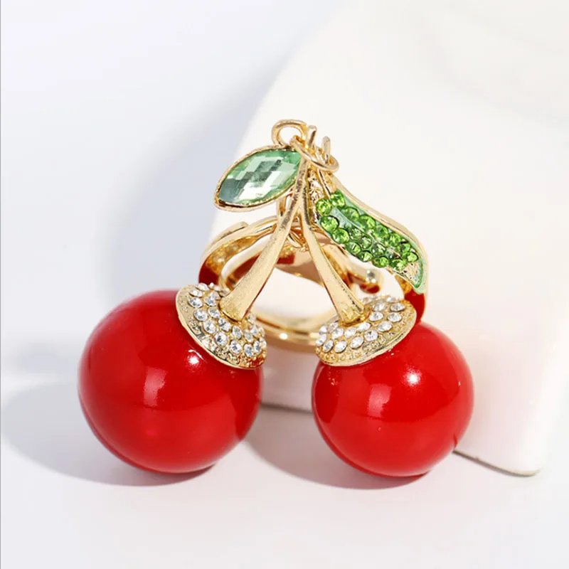 Креативный фруктовая серия брелок красный Вишневый Сплав Кулон девушки мода