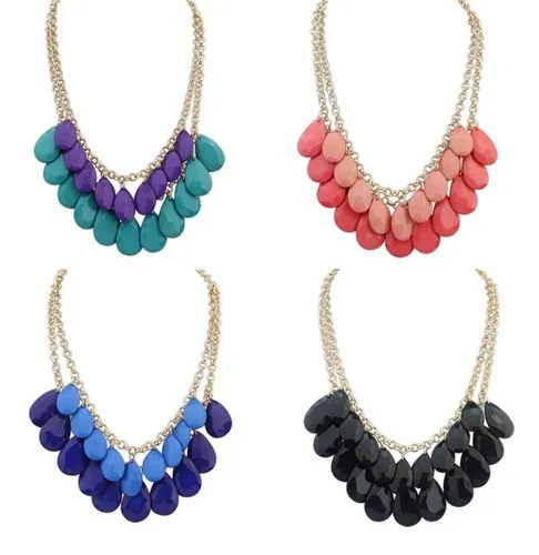 F& U N034 Новинка модное богемное ожерелье с подвеской цепочка для женщин Опт!#110463