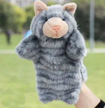 Hand Puppet Ручная марионетка в виде животного куклы Плюшевый Слон панда кошка ручная кукла обучающая куклы кукольный театр пальчиковые куклы марионетки игрушка на руку плюшевые игрушки кукла марионетка пальчиковый театр - Цвет: Hand Puppet