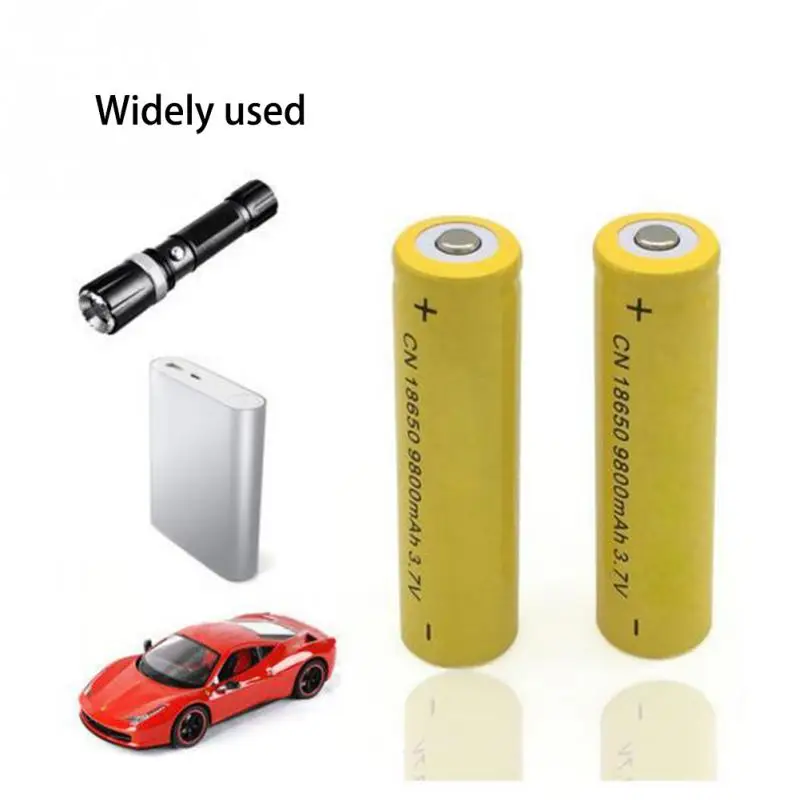 2pcs 18650 Lithium Battery 3.7V Large Capacity Charging Hard Light Torch Use | Электроника