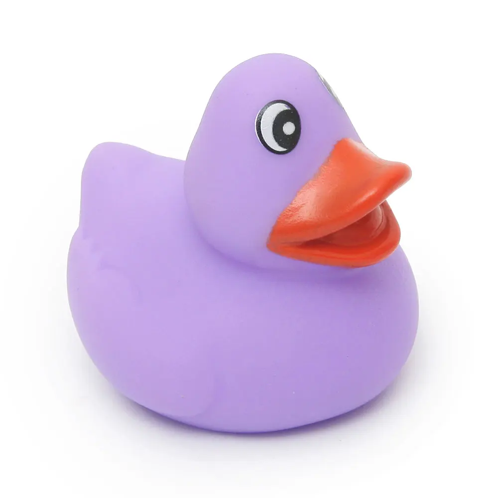 20 шт маленький ребенок дети скрипучий резиновые фиолетового цвета утки игрушки