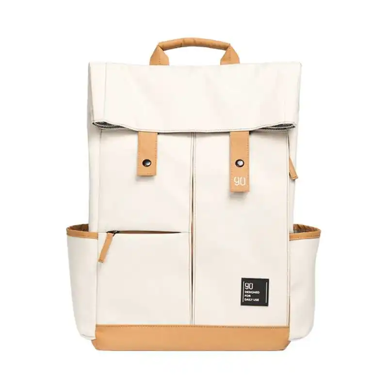 white Xiaomi Mijia 90 points рюкзак для колледжа и отдыха с магнитной пряжкой OX4 Водонепроницаемый Модный Большой Вместительный рюкзак для ноутбука для мужчин и женщин - Цвет: white