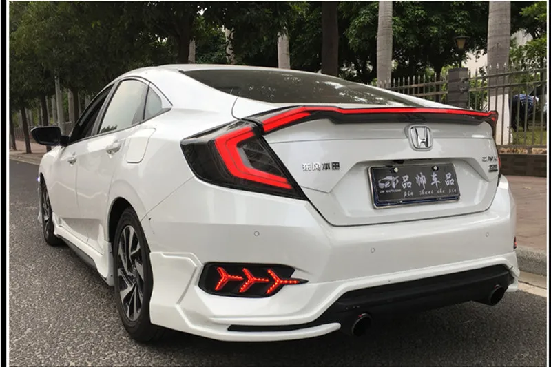 Vland светодиодные задние лампы для Honda Civic светодиодные задние фонари крест задний багажник крышка лампы drl+ сигнала+ Тормозная+ обратный