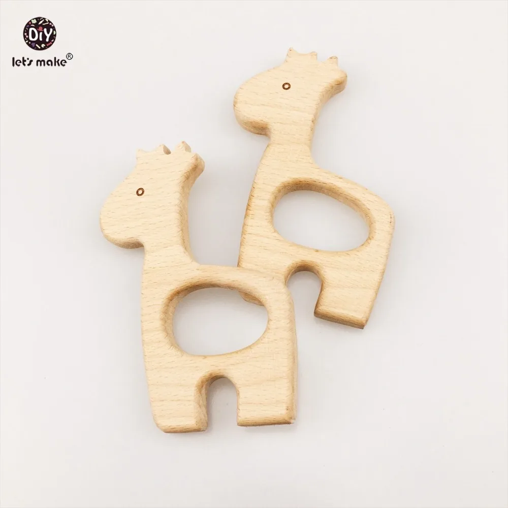 Кулон из дерева в виде жирафа Детская Игрушка прорезыватель 10 шт. | Мать и ребенок