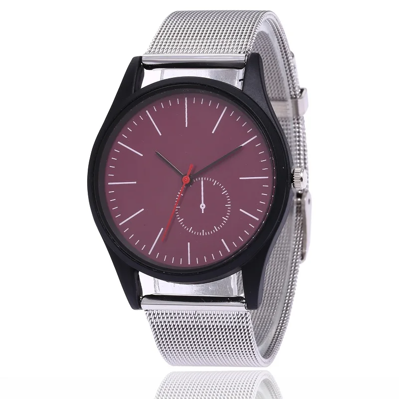 Gnova Платиновые мужские часы модные классические серебряные сетчатые аналоговый