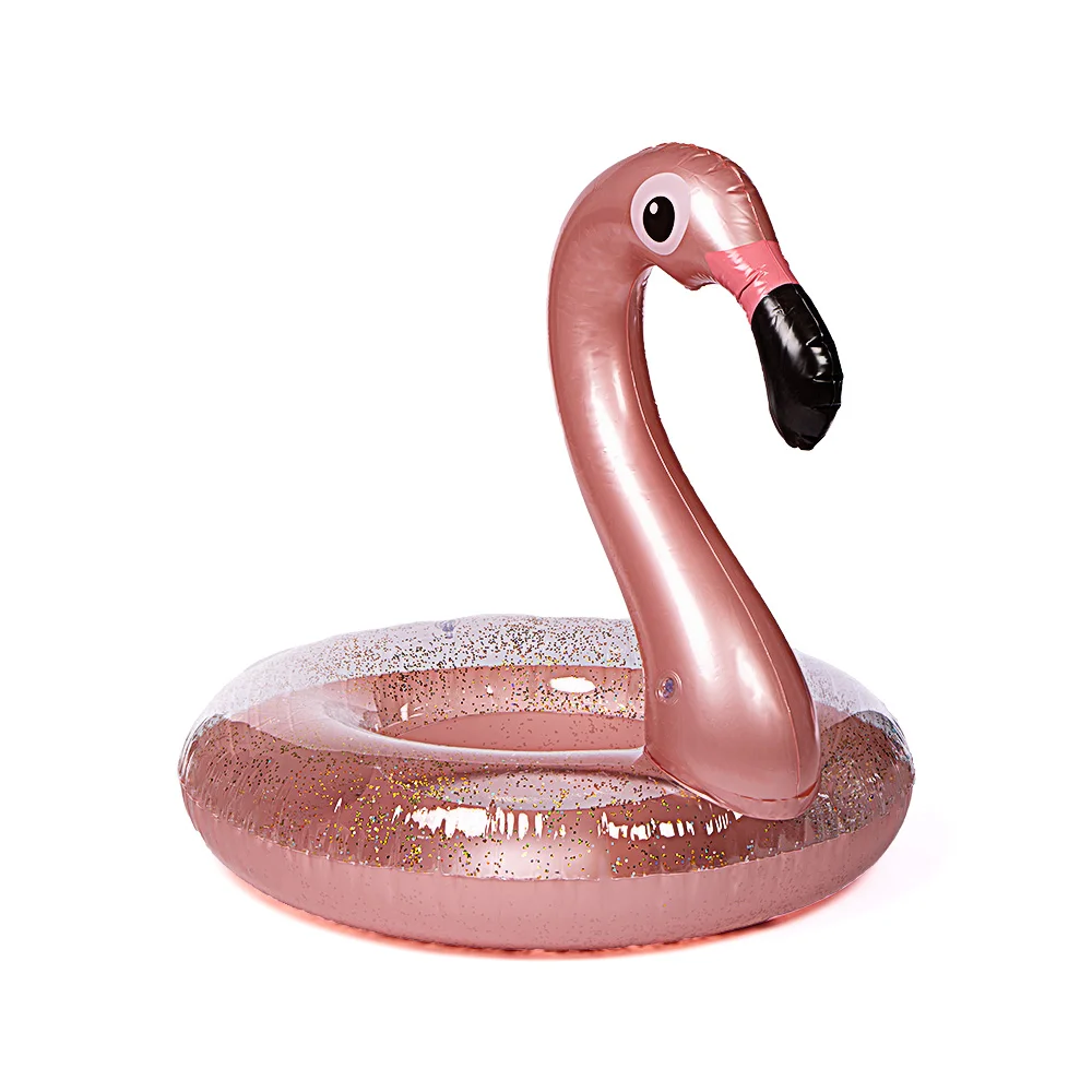 Kiddy надувной фламинго плавание кольцо 2019 бассейн Фламинго поплавок с блестящими