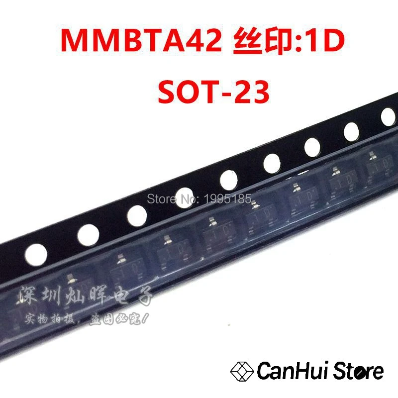 100 шт. MMBTA42 SOT23 A42 SOT MMBTA42LT1G SMD 1D 23 3P новый транзистор|Детали и аксессуары для