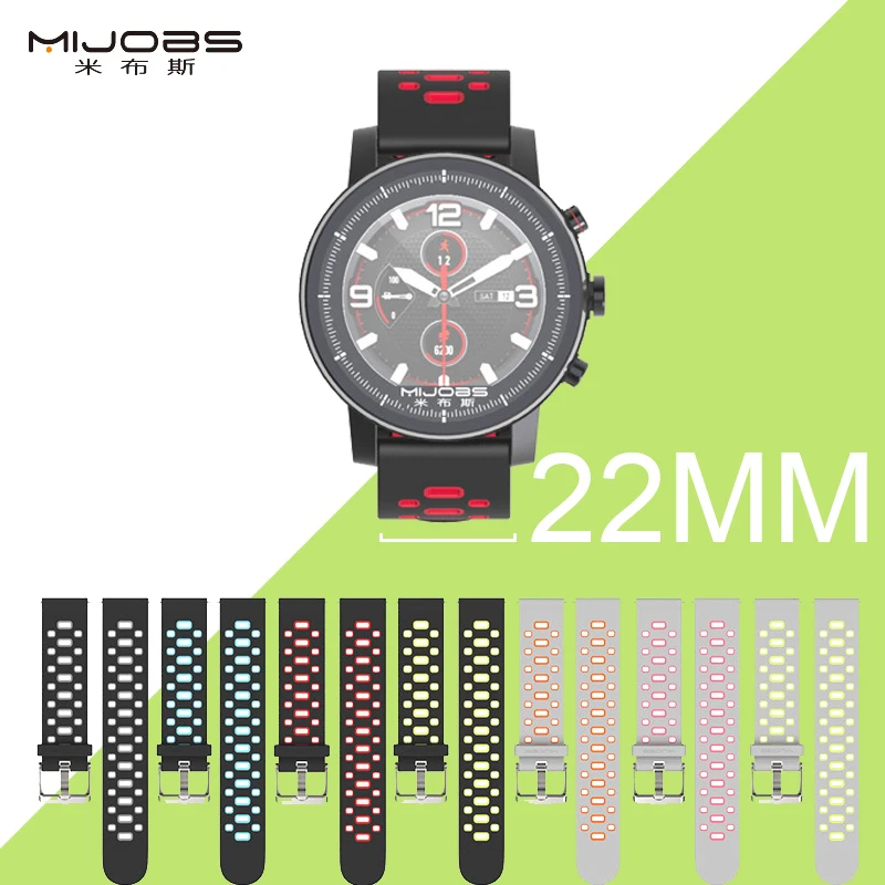 Цветной силиконовый ремешок для amazfit Xiaomi Amazfit Bip сменные Смарт-часы спортивные