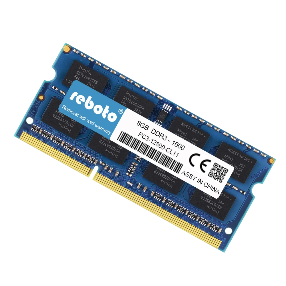 Reboto оригинальный новый бренд DDR3 8 Гб 1600 МГц PC3 12800 для ноутбук оперативная память