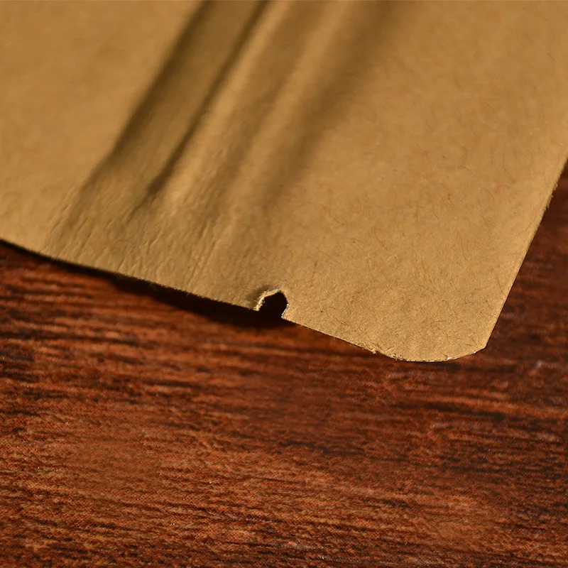 Крафт-бумага с плоским дном вакуумные плотные сухофрукты ziplock упаковка пищевой