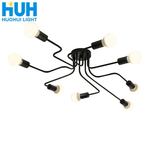 Потолочные светильники в винтажном стиле, креативные железные потолочные светильники для гостиной, спальни, промышленного чердака