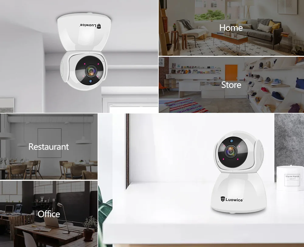 3MP full HD Wifi камера для домашней безопасности H.265 двухсторонняя аудио камера видеонаблюдения для детей minitor для внутреннего телефона с дистанционным управлением ip-камера