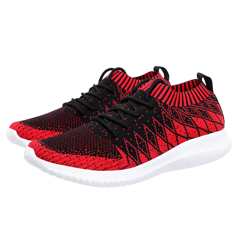 Дышащая Flyknit спортивная обувь для мужчин Легкая мужская прогулок от промокания
