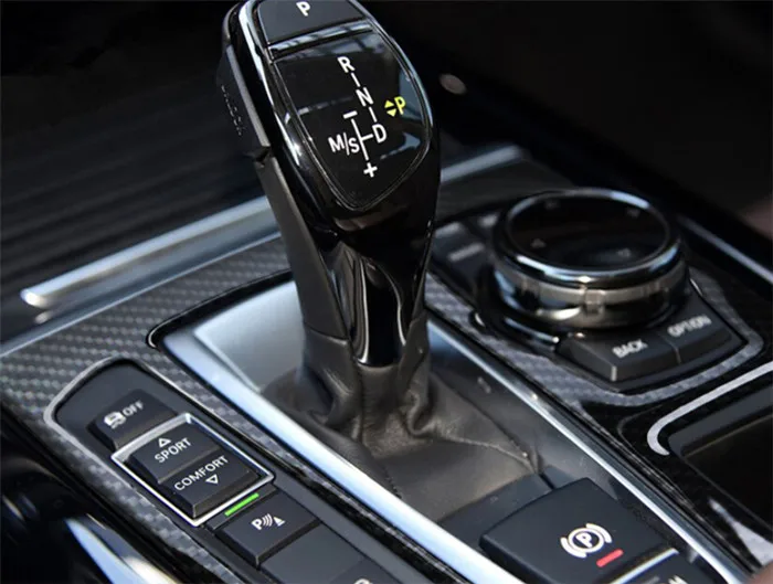 Углеродное волокно салона автомобиля панельная Накладка для коробки передач