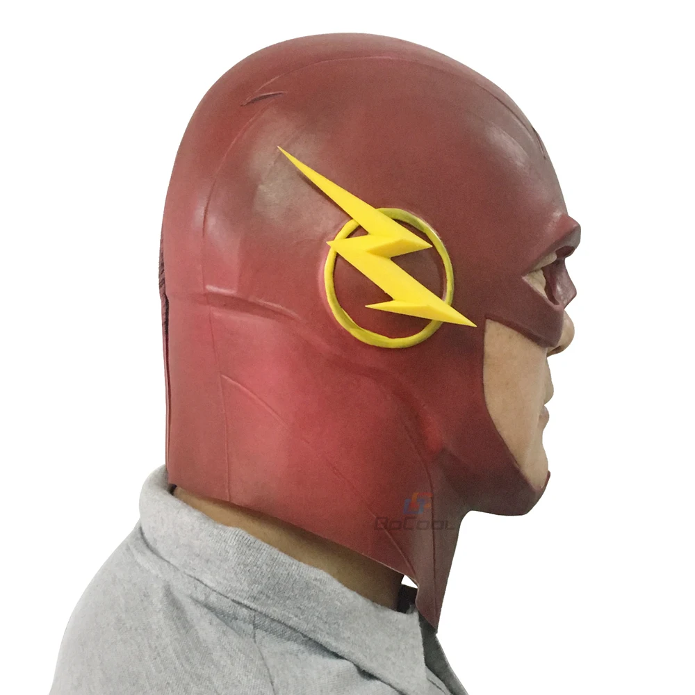 

Halloween Mask The Flash Mask Adults DC Movie Cosplay Costume Halloween Full Head Realistic Latex Party Masks