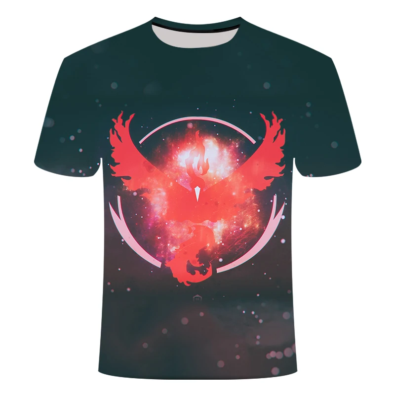 Gorgeous Fire Phoenix 3D T-shirt Summer Casual Cool Women Men Funny Anime T Shirt 2019 Newest Homme tops Streetwear Tshirt | Мужская