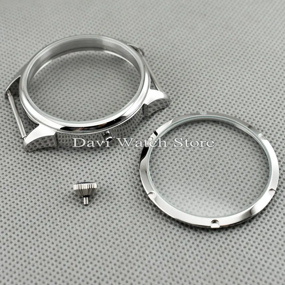 Стальной чехол для часов corgтеле 42 мм подходит механических 6497/6498 Seagull ST36 |