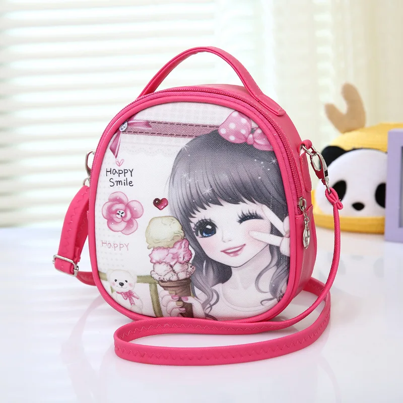 

New Hot Fashion School Bags for Girl Brand Leather Children Student Backpack Cartoon Book Bag Large Capacity Kids Schoolbag